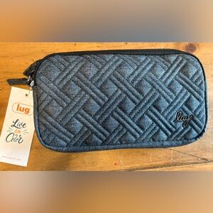 lug Quilted Charcoal Travel Pouch